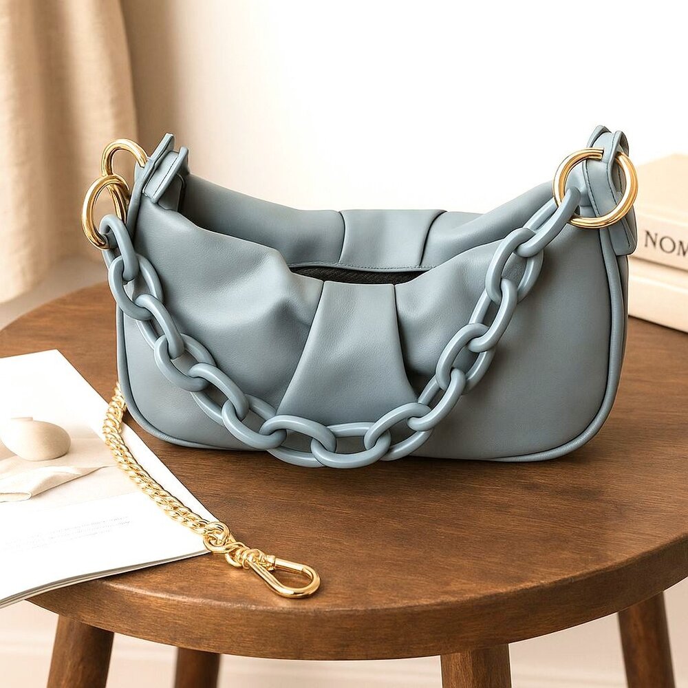 Stylish Sky Blue Mini Bag - Picture 2 of 4
